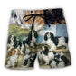 Cavalier Spaniel Artistic Dog Lover - Beach Short