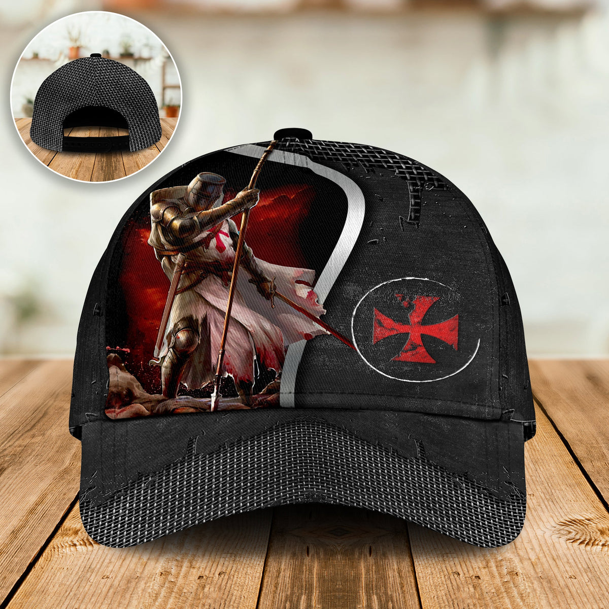Knights Templar Warrior Personalized – Classic Cap
