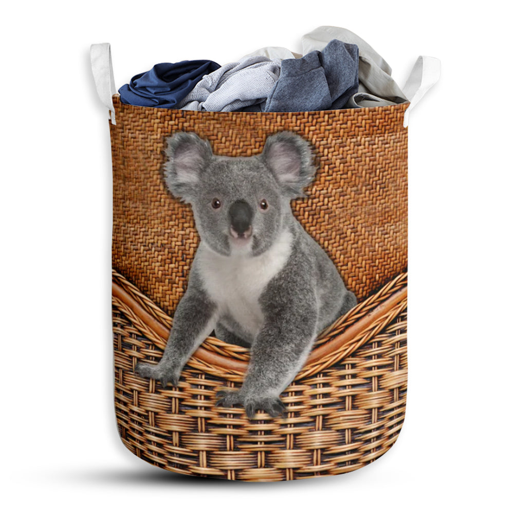 Koala Rattan Teaxture - Laundry Basket - Owls Matrix LTD