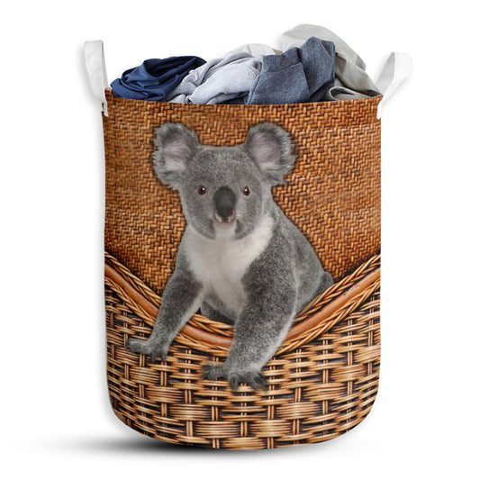 Koala Rattan Teaxture - Laundry Basket - Owls Matrix LTD