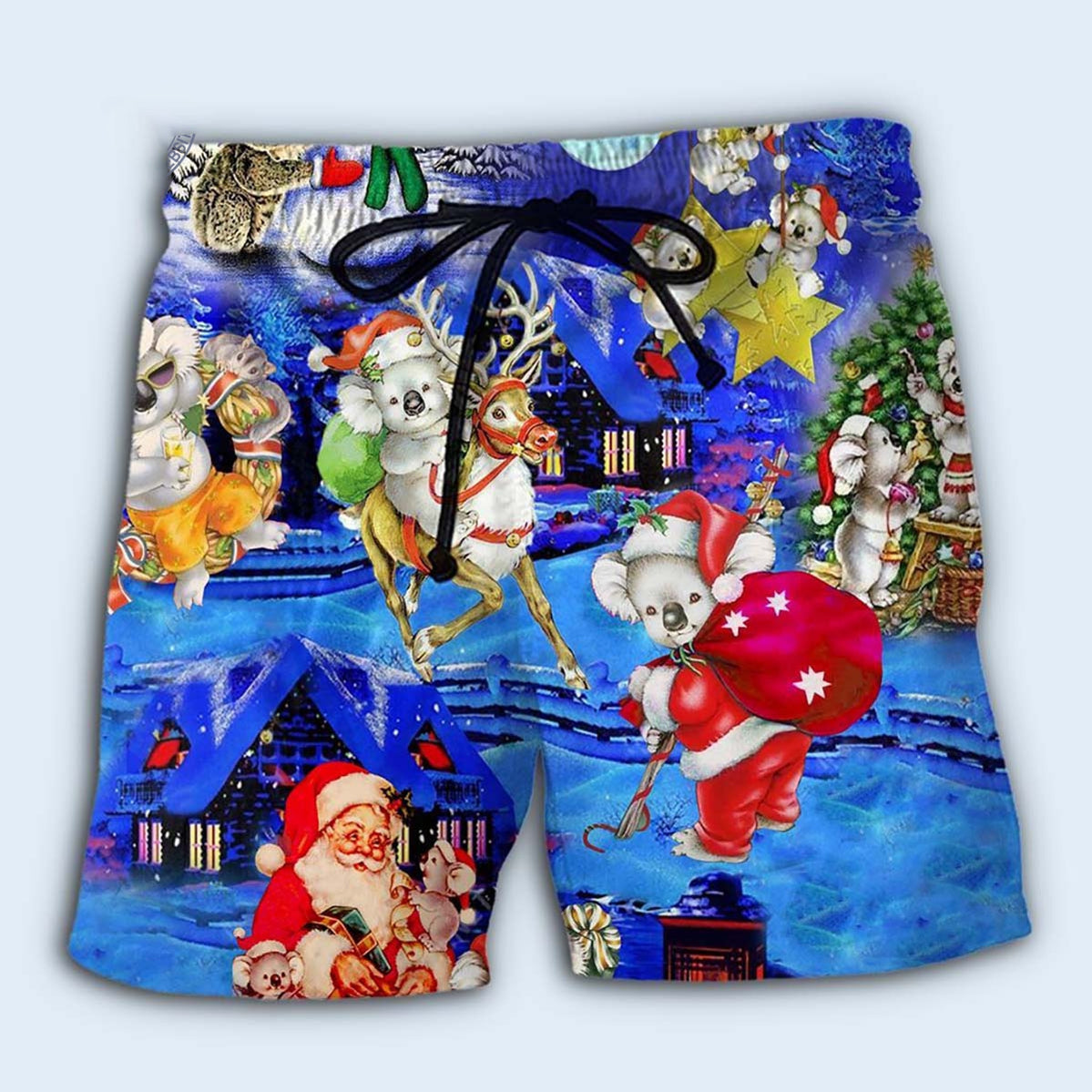 Koala Merry Christmas Bright - Beach Short