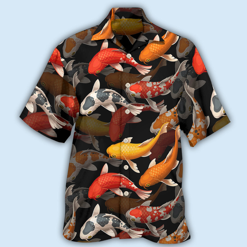 Koi fish basic style - Hawaiian shirt - HAWS03LIN300322 - Owls Matrix LTD