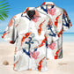 Koi Fish Anchor Coral Style – Hawaiian Shirt