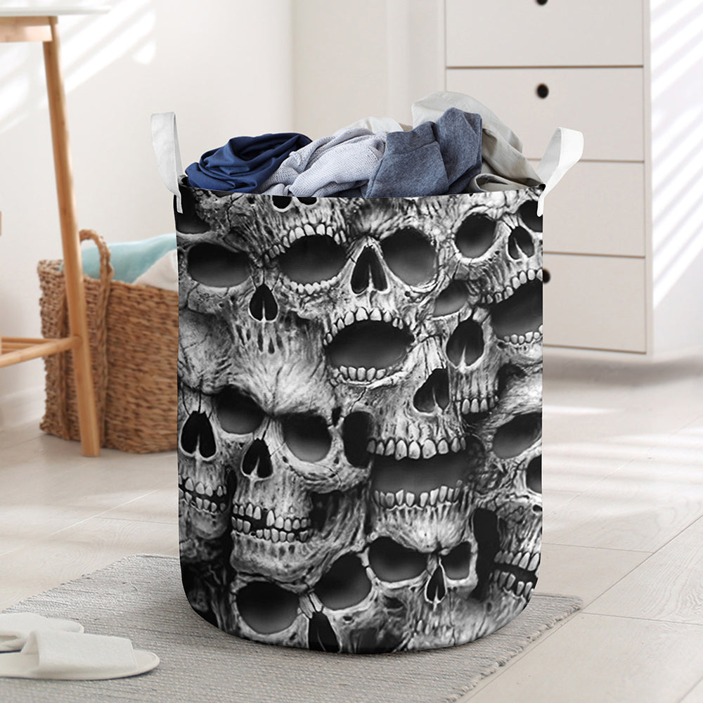 Skull No Fear No Pain - Laundry Basket - Owls Matrix LTD