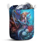 Mermaid Beautitul And Skull - Laundry Basket - Owls Matrix LTD
