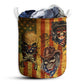 S: 17.72”x13.78” (45x35 cm) Skull Cowboy America Retro - Laundry Basket - Owls Matrix LTD
