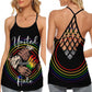Against Hate Rainbow Pride Style - Hollow Tank Top