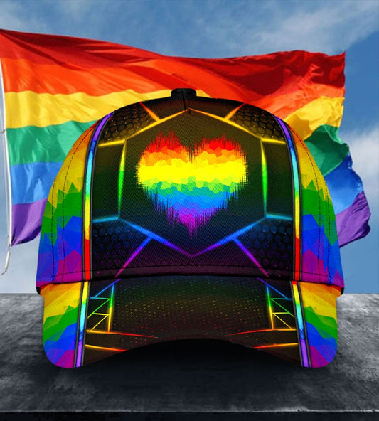 LGBT Heart Polygon Pride Symbol Style – Classic Cap