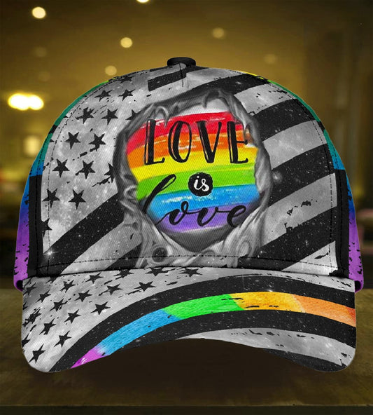 Love Is Love Pride Flag – Classic Cap