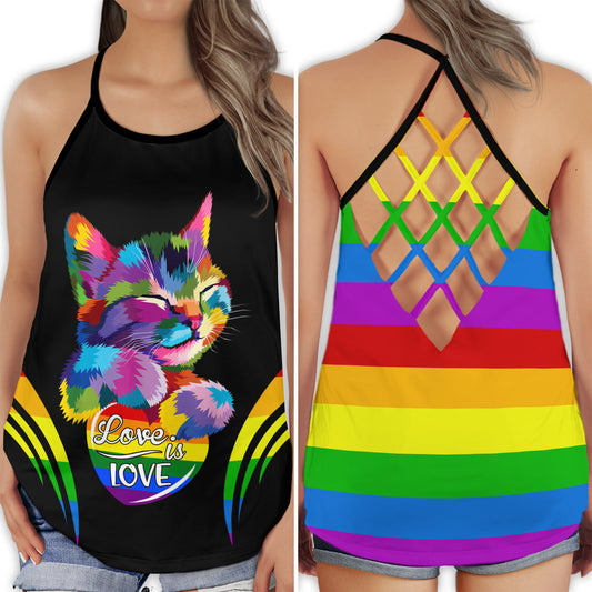 Pride Love Cat Collection – Hollow Tank Top
