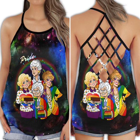 LGBT Pride Rainbow Unity Love Is Love Expression Art - Hollow Tank Top