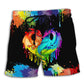 LGBT Pride Dragon Colorful Artwork – Beach Short