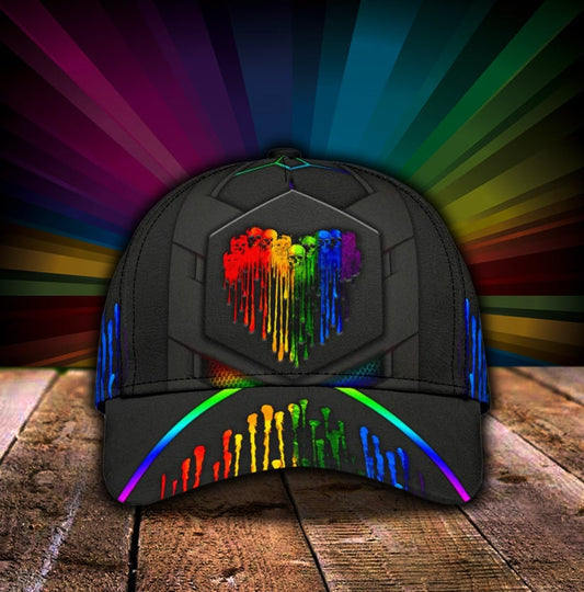 LGBT Skull Love Pride Style – Classic Cap