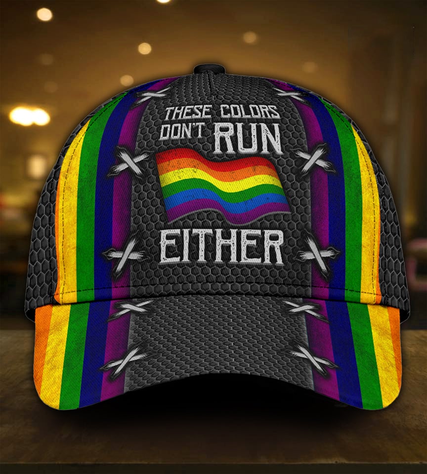 Pride Colors Never Run – Classic Cap