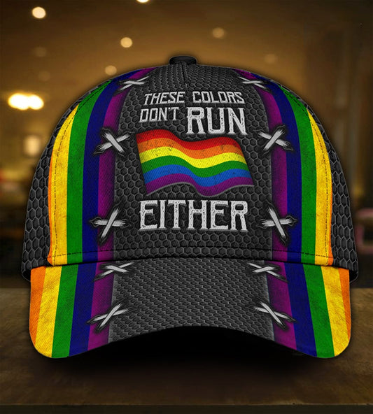Pride Colors Never Run – Classic Cap