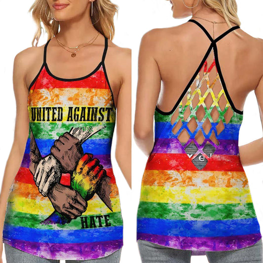 LGBT United Against Hate Statement - Hollow Tank Top