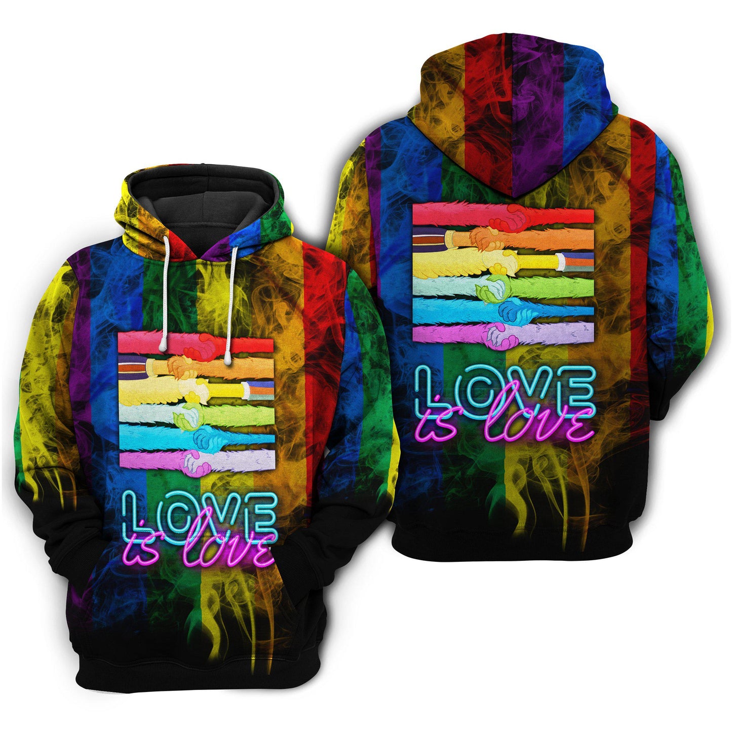 Pride Love Is Love Quote – 3D Hoodie