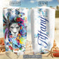 Lion Love Floral Personalized 20 Oz Tumbler For Travel Gifts