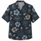 Labor Day Hawaiian Shirt- Aloha Workwear Patch Pattern for the Long Weekend