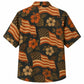 Labor Day Hawaiian Shirt - American Flag Hibiscus Print for the Cookout
