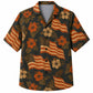 Labor Day Hawaiian Shirt - American Flag Hibiscus Print for the Cookout