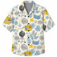 Labor Day Hawaiian Shirt- Backyard Grill and Picnic Basket Print