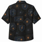 Labor Day Hawaiian Shirt- Black Denim Spark and Lightning Print