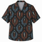 Labor Day Hawaiian Shirt- Blue Damask Tool Print for the Long Weekend