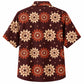 Labor Day Hawaiian Shirt- Bold Cogwheel and Star Print for Hard Workers
