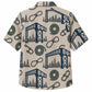 Labor Day Hawaiian Shirt Bridge Skyline Cream Print for the Holiday