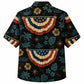 Labor Day Hawaiian Shirt- Bunting Palm Starlight Print for Workers