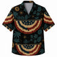 Labor Day Hawaiian Shirt- Bunting Palm Starlight Print for Workers