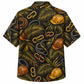 Labor Day Hawaiian Shirt- Carabiner Chain and Palm Print for Summer
