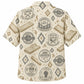 Labor Day Hawaiian Shirt- Carpenter Union Badge and Lumber Print