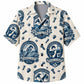 Labor Day Hawaiian Shirt- Carpenter and Pipefitter Crest Print