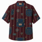 Labor Day Hawaiian Shirt Chimney Stack Maroon Print for the Holiday