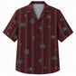 Labor Day Hawaiian Shirt Chimney Stack Maroon Print for the Holiday
