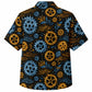 Labor Day Hawaiian Shirt- Cog and Current Swirl Print for Men
