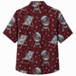 Labor Day Hawaiian Shirt- Cookout Grill and Deck Chair Star Print