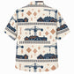Labor Day Hawaiian Shirt- Crane Cottage Railway Design for the Long Weekend
