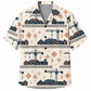 Labor Day Hawaiian Shirt- Crane Cottage Railway Design for the Long Weekend