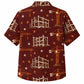 Labor Day Hawaiian Shirt - Crane Steel Frame and Star Print for Summer