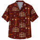Labor Day Hawaiian Shirt - Crane Steel Frame and Star Print for Summer