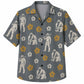 Labor Day Hawaiian Shirt- Crew Silhouette Hibiscus Print for Workers