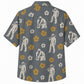 Labor Day Hawaiian Shirt- Crew Silhouette Hibiscus Print for Workers