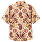 Labor Day Hawaiian Shirt- Crimson Chisel Paisley Print for Summer
