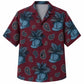 Labor Day Hawaiian Shirt- Crimson Helmet Paisley and Palm Print