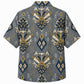 Labor Day Hawaiian Shirt- Crossed Hammer Ikat Design for the Long Weekend
