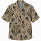 Labor Day Hawaiian Shirt- Damask Hammer Bloom Pattern for the Long Weekend