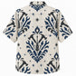Labor Day Hawaiian Shirt- Damask Toolbox Medallion Print for Summer